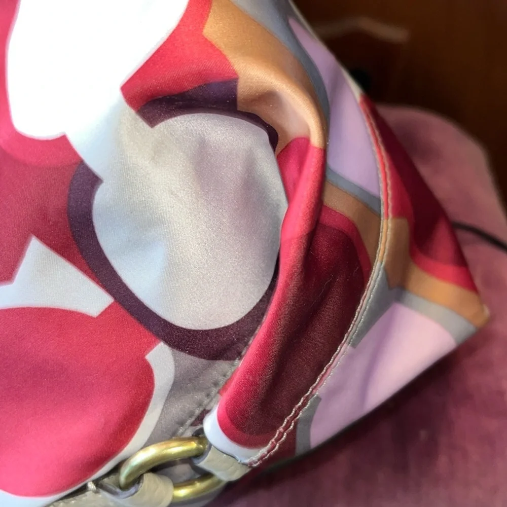 Coach  F21705  Rare  scarf print East – West Celeste hobo bag  shoulder bag LNEW - Picture 13 of 17